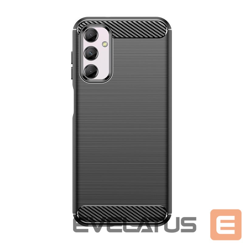 Back panel cover Hurtel Flexible carbon pattern case for Samsung Galaxy M14 Carbon Case - black