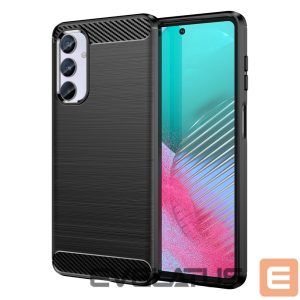 Back panel cover Hurtel  Flexible carbon pattern case for Samsung Galaxy M54 Carbon Case - black 