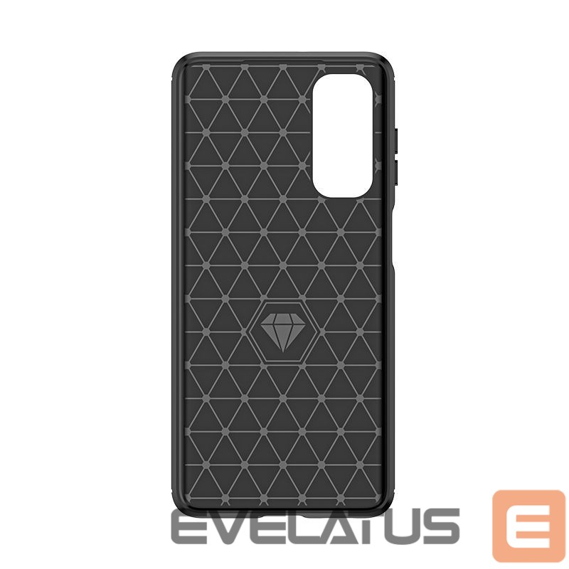 Back panel cover Hurtel Flexible carbon pattern case for Samsung Galaxy M54 Carbon Case - black