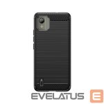 Back panel cover Hurtel  Carbon Case silicone case for Nokia C110 - black 