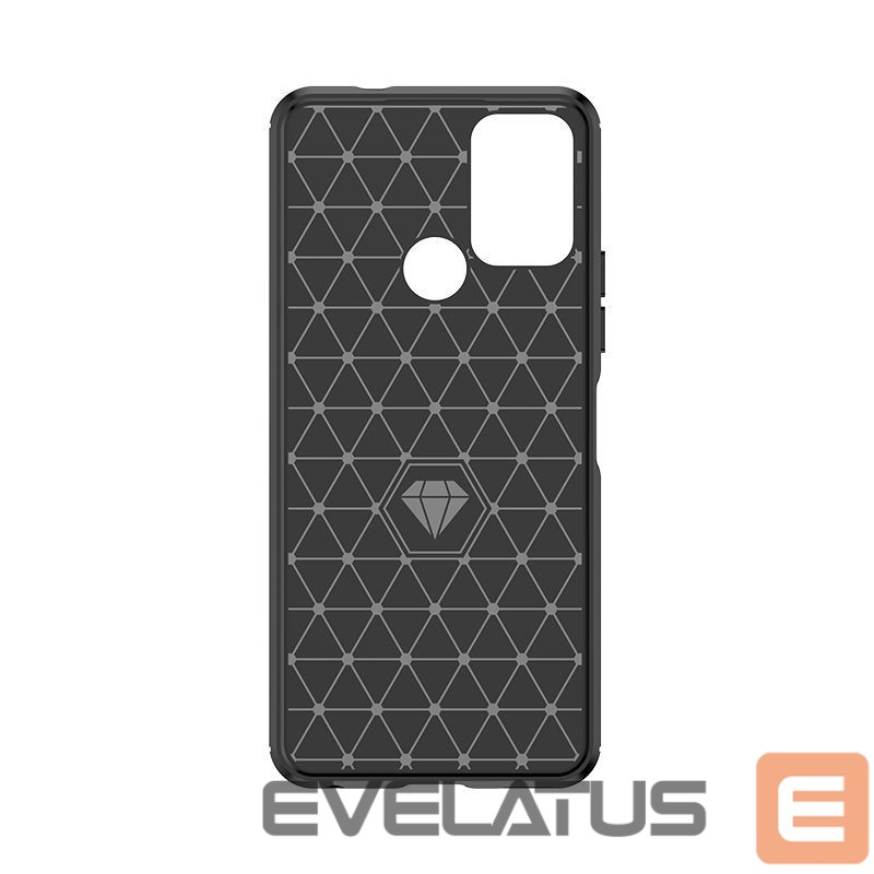 Back panel cover Hurtel Carbon Case silicone case for Nokia C22 - black