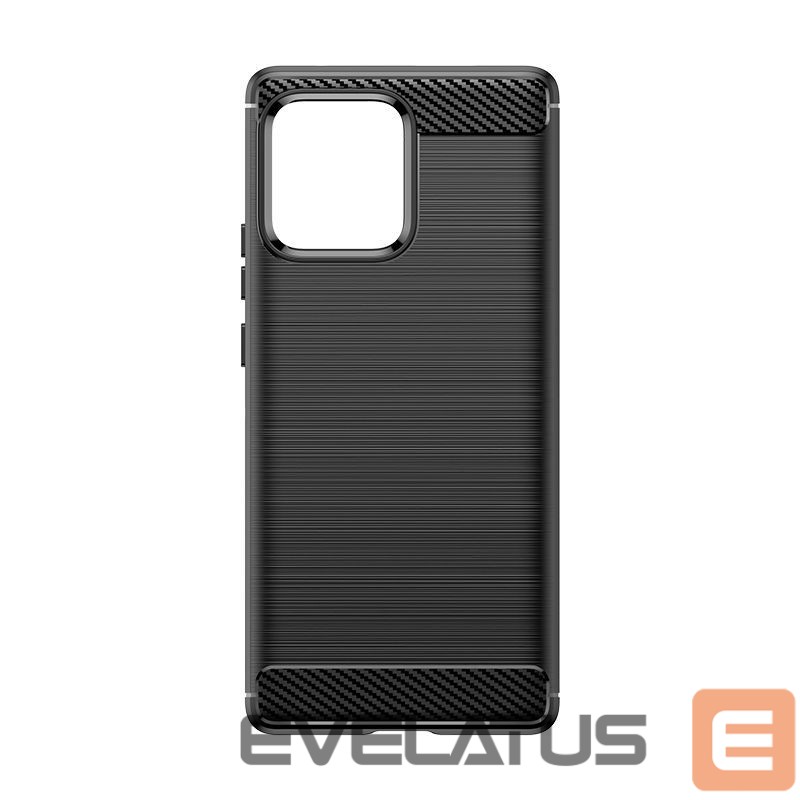 Back panel cover Hurtel Carbon Case silicone case for Motorola Edge 40 Pro - black