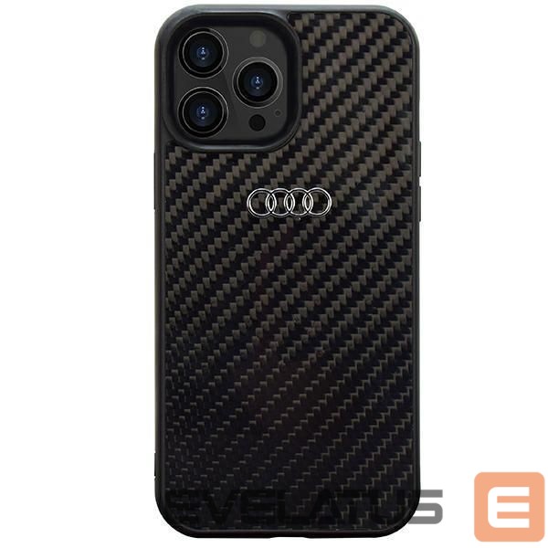 Back panel cover Audi Audi Carbon Fiber iPhone 13 Pro Max 6.7" black/black hardcase AU-TPUPCIP13PM-R8/D2-BK
