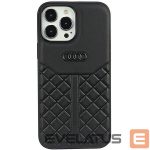 Back panel cover Audi  Audi Genuine Leather iPhone 13 Pro / 13 6.1" black/black hardcase AU-TPUPCIP13P-Q8/D1-BK