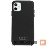 Back panel cover Audi  Audi Silicone Case iPhone 11 / Xr 6.1" black/black hardcase AU-LSRIP11-Q3/D1-BK