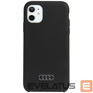 Back panel cover Audi  Audi Silicone Case iPhone 11 / Xr 6.1" black/black hardcase AU-LSRIP11-Q3/D1-BK