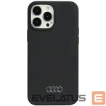 Back panel cover Audi  Audi Silicone Case iPhone 13 Pro Max 6.7" black/black hardcase AU-LSRIP13PM-Q3/D1-BK