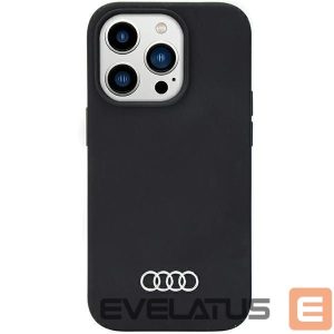 Back panel cover Audi  Audi Silicone Case iPhone 14 Pro Max 6.7" black/black hardcase AU-LSRIP14PM-Q3/D1-BK