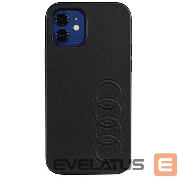 Back panel cover Audi Audi Synthetic Leather iPhone 11 Pro 5.8" black/black hardcase AU-TPUPPCIP11-TT/D1-BK