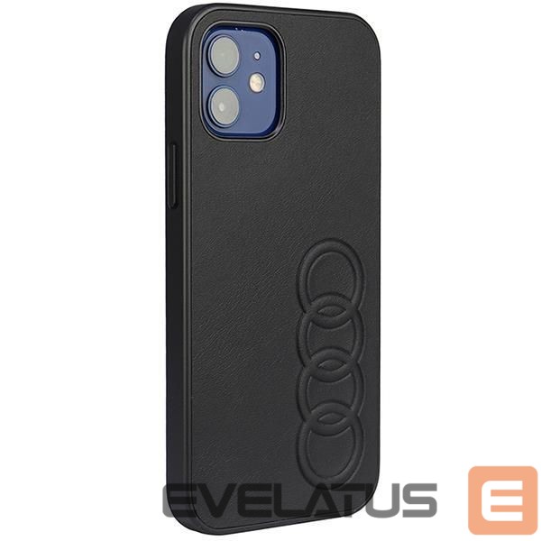 Back panel cover Audi Audi Synthetic Leather iPhone 11 Pro 5.8" black/black hardcase AU-TPUPPCIP11-TT/D1-BK