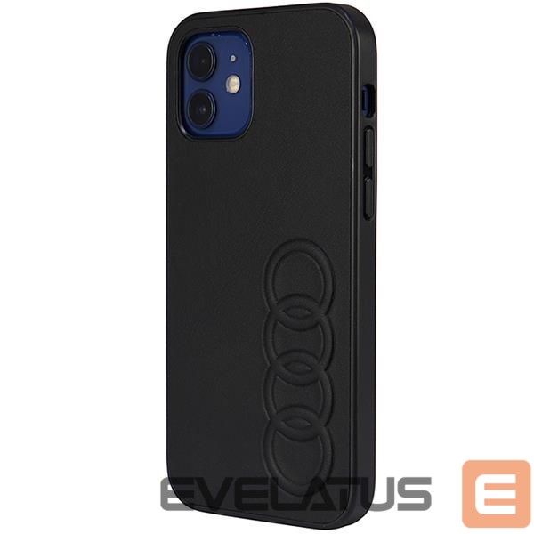 Back panel cover Audi Audi Synthetic Leather iPhone 11 Pro 5.8" black/black hardcase AU-TPUPPCIP11-TT/D1-BK