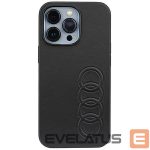 Back panel cover Audi  Audi Synthetic Leather iPhone 13 Pro / 13 6.1" black/black hardcase AU-TPUPCIP13P-TT/D1-BK