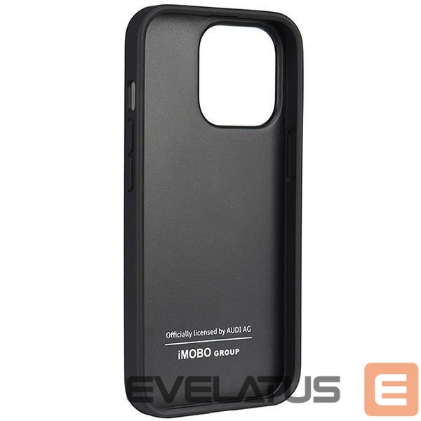 Back panel cover Audi Audi Synthetic Leather iPhone 13 Pro / 13 6.1" black/black hardcase AU-TPUPCIP13P-TT/D1-BK