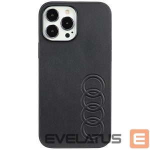 Back panel cover Audi  Audi Synthetic Leather iPhone 13 Pro Max 6.7" black/black hardcase AU-TPUPPCIP13PM-TT/D1-BK