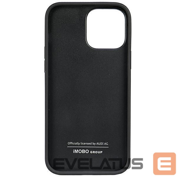 Back panel cover Audi Audi Synthetic Leather iPhone 13 Pro Max 6.7" black/black hardcase AU-TPUPPCIP13PM-TT/D1-BK