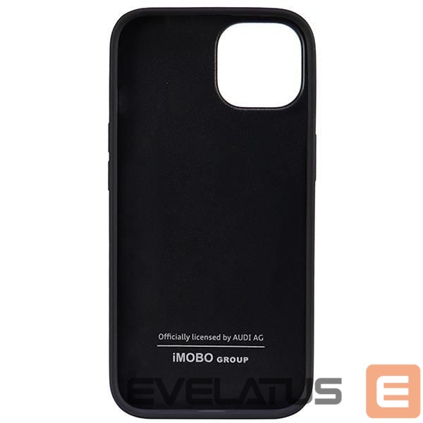 Back panel cover Audi Audi Synthetic Leather iPhone 14 6.1" black/black hardcase AU-TPUPPCIP14-TT/D1-BK