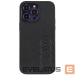 Back panel cover Audi  Audi Synthetic Leather iPhone 14 Pro Max 6.7" black/black hardcase AU-TPUPPCIP14PM-TT/D1-BK
