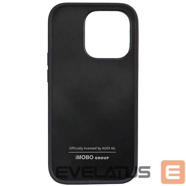 Back panel cover Audi Audi Synthetic Leather iPhone 14 Pro 6.1" black/black hardcase AU-TPUPPCIP14P-TT/D1-BK