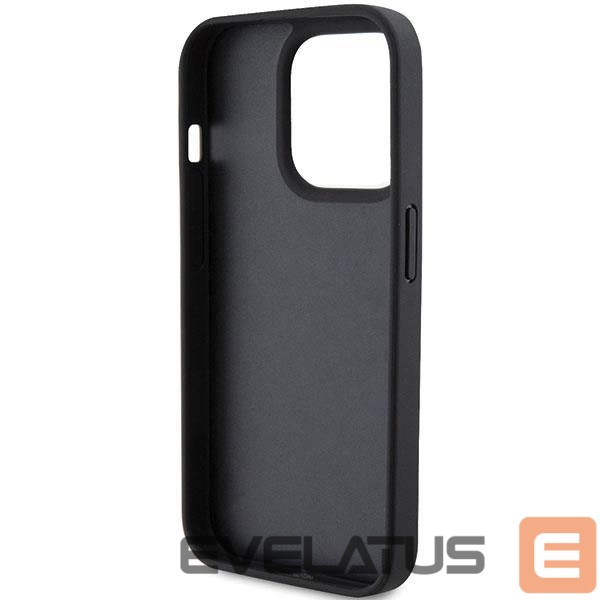 Back panel cover Ferrari Ferrari Quilted Metal Logo case for iPhone 15 Pro - black