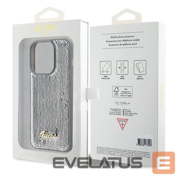 Back panel cover Guess Silver