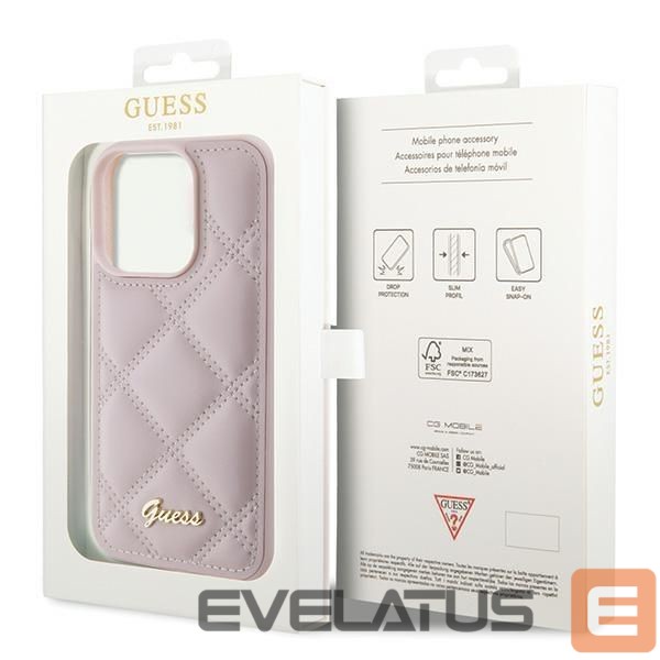 Back panel cover Guess Pink