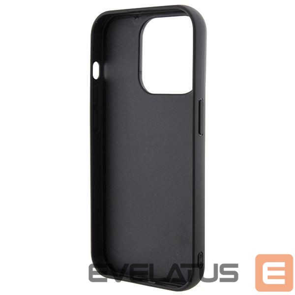 Back panel cover Karl Lagerfeld Karl Lagerfeld 3D Rubber Multi Logo case for iPhone 15 Pro - black