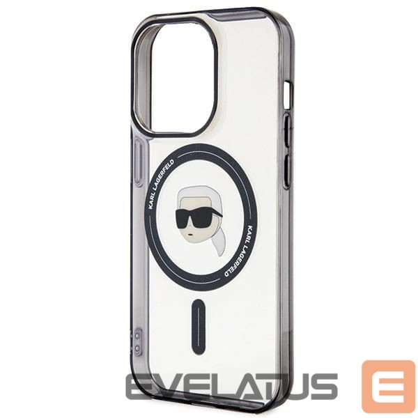 Back panel cover Karl Lagerfeld Karl Lagerfeld KLHMP15LHKHNOTK case for iPhone 15 Pro - transparent