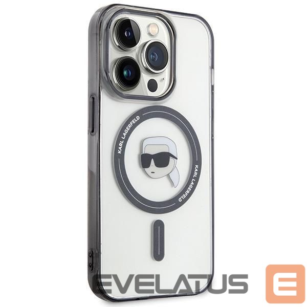 Back panel cover Karl Lagerfeld Karl Lagerfeld KLHMP15LHKHNOTK case for iPhone 15 Pro - transparent