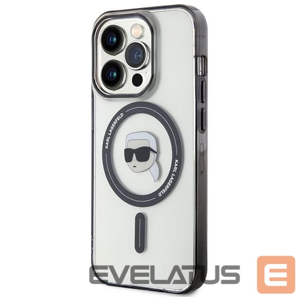 Back panel cover Karl Lagerfeld Karl Lagerfeld KLHMP15LHKHNOTK case for iPhone 15 Pro - transparent