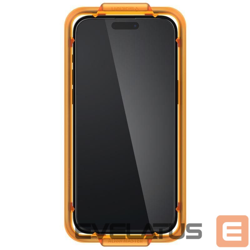 Protective glass Spigen - Spigen ALM Glass FC tempered glass for iPhone 15 Plus - black 2 pcs.