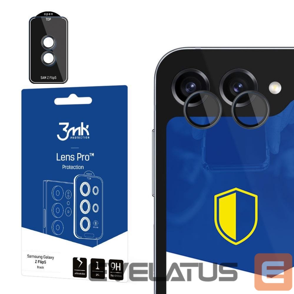 Protective glass 3MK Samsung Galaxy Z Flip 5 - 3mk Lens Protection Pro Black