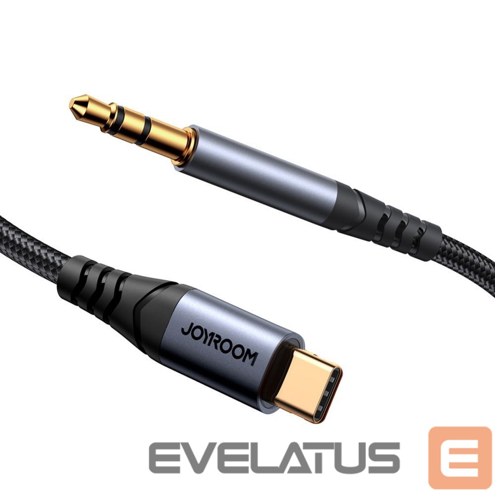 Cable Joyroom Joyroom Audio Transfer Series SY-A07 Mini Jack 3.5mm/USB-C Cable 1.2m - Black