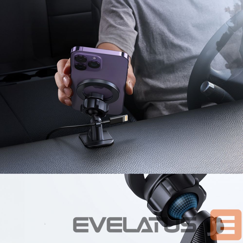 Auto holder Joyroom Joyroom magnetic car holder for cockpit/dashboard black (JR-ZS376)