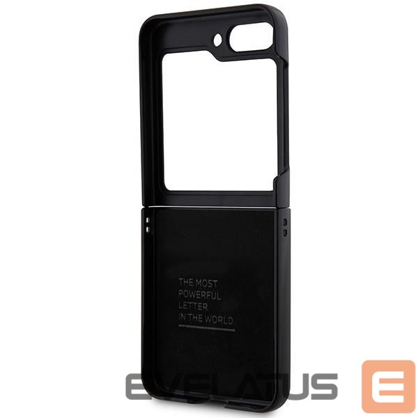 Back panel cover BMW BMW Leather Carbon case for Samsung Galaxy Z Flip 5 - black