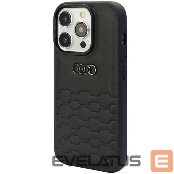 Back panel cover Audi Audi GT Synthetic Leather case for iPhone 15 Pro - black