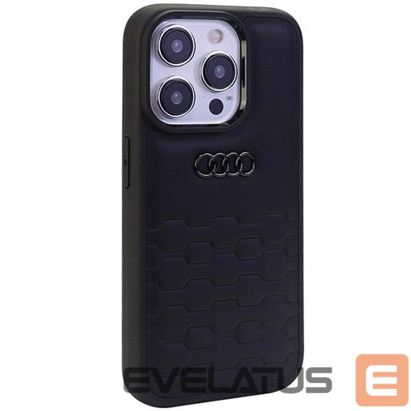 Back panel cover Audi Audi GT Synthetic Leather case for iPhone 15 Pro Max - black