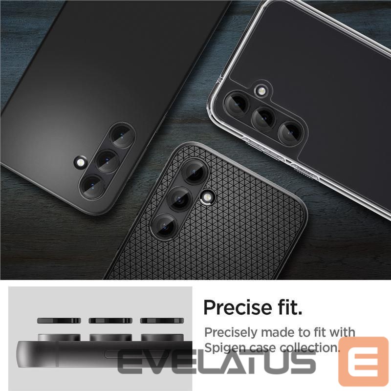 Back panel cover Spigen Spigen Glas.tR EZ Fit Optik Camera Protector for Samsung Galaxy S23 FE - Black 2 pcs.