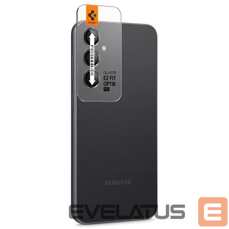 Back panel cover Spigen Spigen Glas.tR EZ Fit Optik Camera Protector for Samsung Galaxy S23 FE - Black 2 pcs.