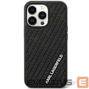 Back panel cover Karl Lagerfeld  Karl Lagerfeld KLHCN613DMKRLK iPhone 11 / Xr 6.1" black/black hardcase 3D Rubber Multi Logo 