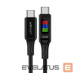 Cable Acefast  Acefast C7-03 USB-C USB-C 100W 1.2m cable with display - black 