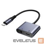 Adapter Joyroom  Joyroom SY-L01 Lightning to Lightning / 3.5 mm mini jack DAC adapter 2in1 - black 