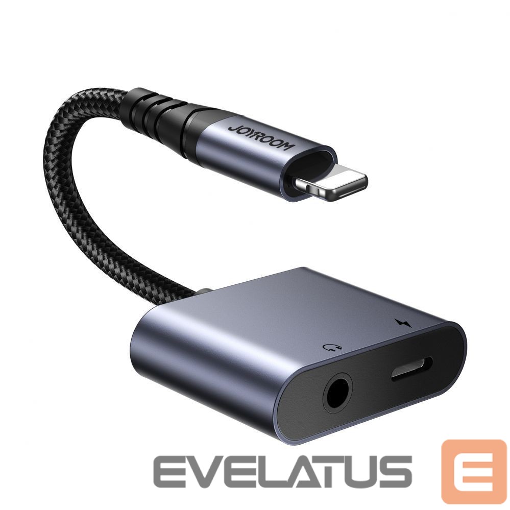 Adapter Joyroom Joyroom SY-L01 Lightning to Lightning / 3.5 mm mini jack DAC adapter 2in1 - black
