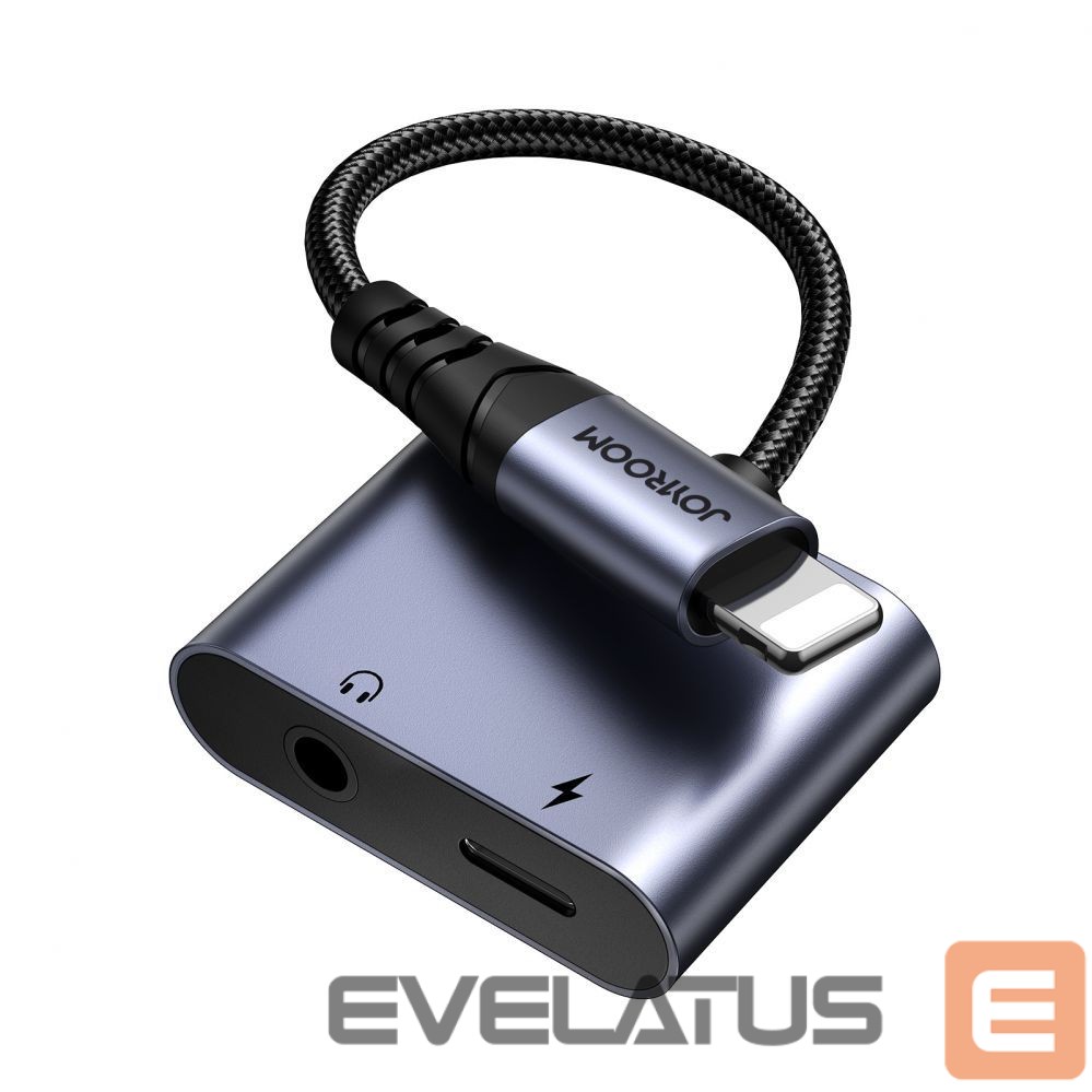 Adapter Joyroom Joyroom SY-L01 Lightning to Lightning / 3.5 mm mini jack DAC adapter 2in1 - black