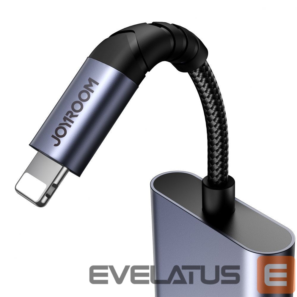 Adapter Joyroom Joyroom SY-L01 Lightning to Lightning / 3.5 mm mini jack DAC adapter 2in1 - black