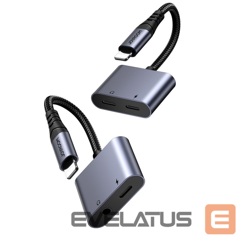 Adapter Joyroom Joyroom SY-L01 Lightning to Lightning / 3.5 mm mini jack DAC adapter 2in1 - black