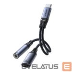 Adapter Joyroom  Joyroom SY-C02 2in1 DAC adapter USB-C to USB-C / 3.5 mm mini jack - black 