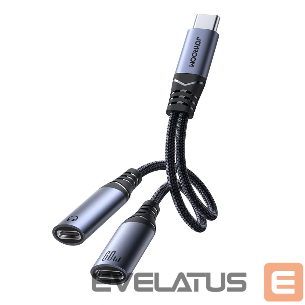 Adapter Joyroom Joyroom SY-C03 USB-C to 2x USB-C 2in1 DAC adapter - black