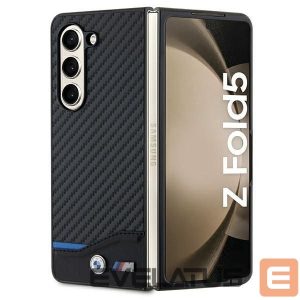 Back panel cover BMW  BMW Leather Carbon case for Samsung Galaxy Z Fold 5 - black 