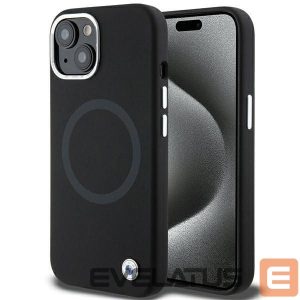 Back panel cover BMW  BMW Signature Liquid Silicone MagSafe case for iPhone 15 - black 