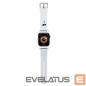 Back panel cover Karl Lagerfeld  Karl Lagerfeld 3D Rubber Karl Head strap for Apple Watch 38/40/41mm - white 